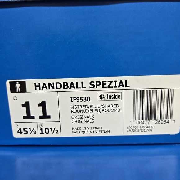 New adidas Handball Spezial Night Red Men's Shoes Size 11 - Picture 8 of 8
